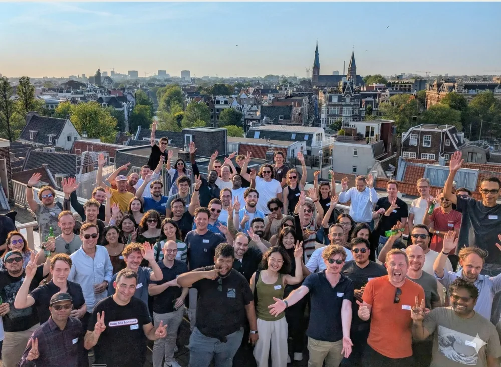 Community rooftop gathering in Amsterdam